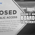 Robson St Vancouver BC Boarded up to Prevent Looting | Mr. Locksmith