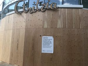 Closed for COVID-19 Robson Street Vancouver Boarded Against Looters | Mr Locksmith