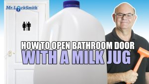 How To Open A Bathroom Door With A Milk Jug | Mr. Locksmith Abbotsford
